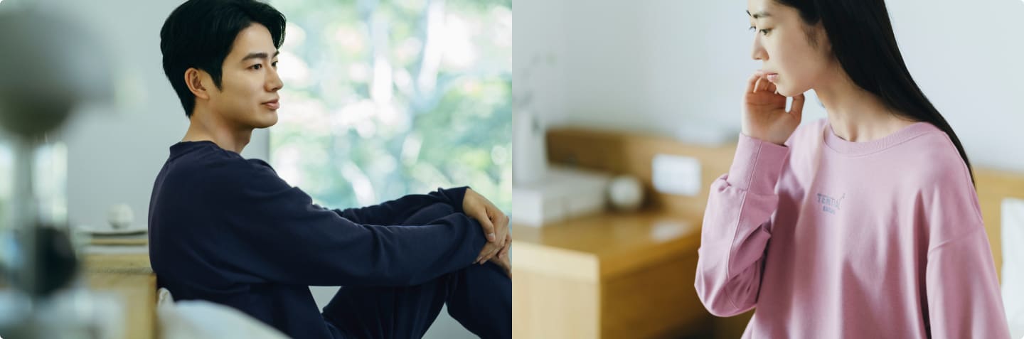 血行促進による疲労回復を表現したビジュアル