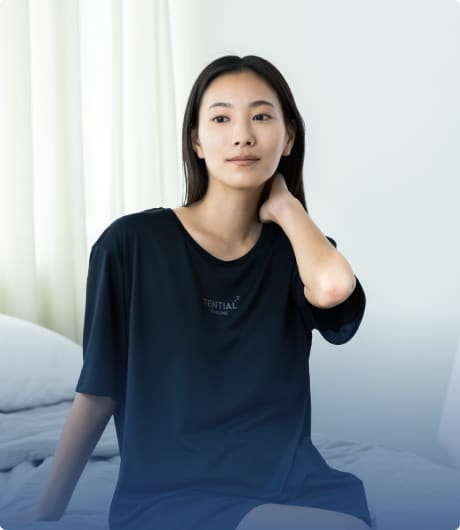 運動後向けリカバリーウェアの着用イメージ